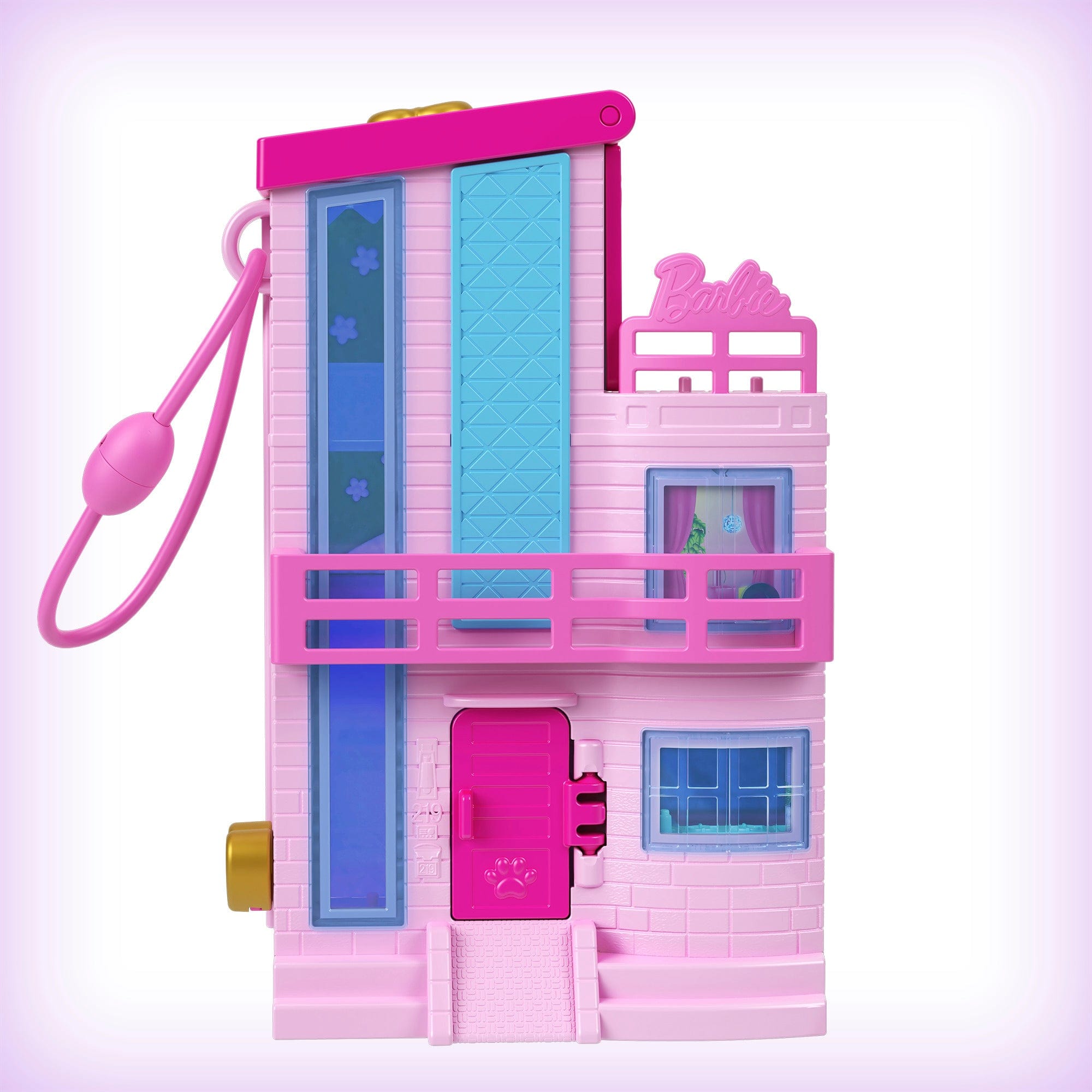 Polly Pocket Barbie Dreamhouse Compact Playset with Micro Dolls and Accessories 194735217687