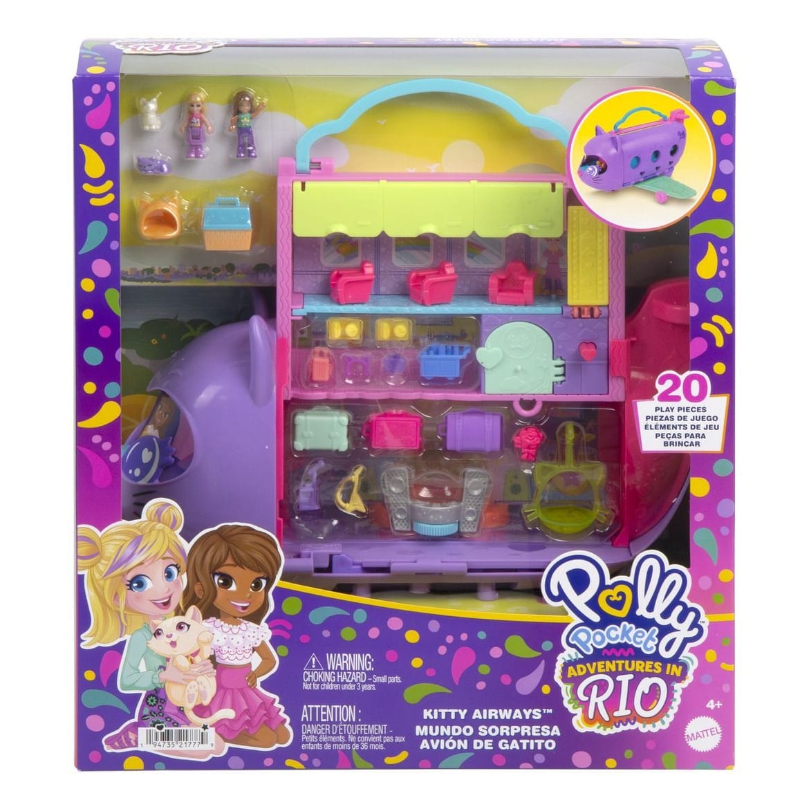 Polly Pocket - Kitty Plane 0019473521777
