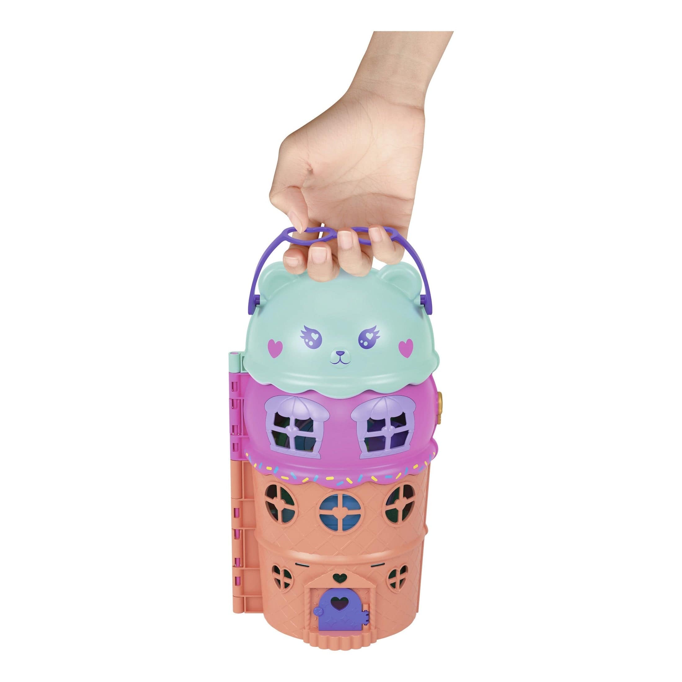 Polly Pocket Large Compact House Playset for Imaginative Adventures and Storytelling 194735305803