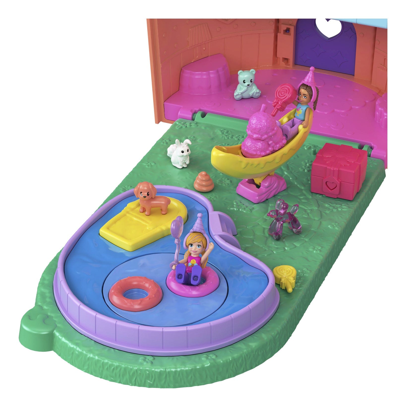 Polly Pocket Large Compact House Playset for Imaginative Adventures and Storytelling 194735305803