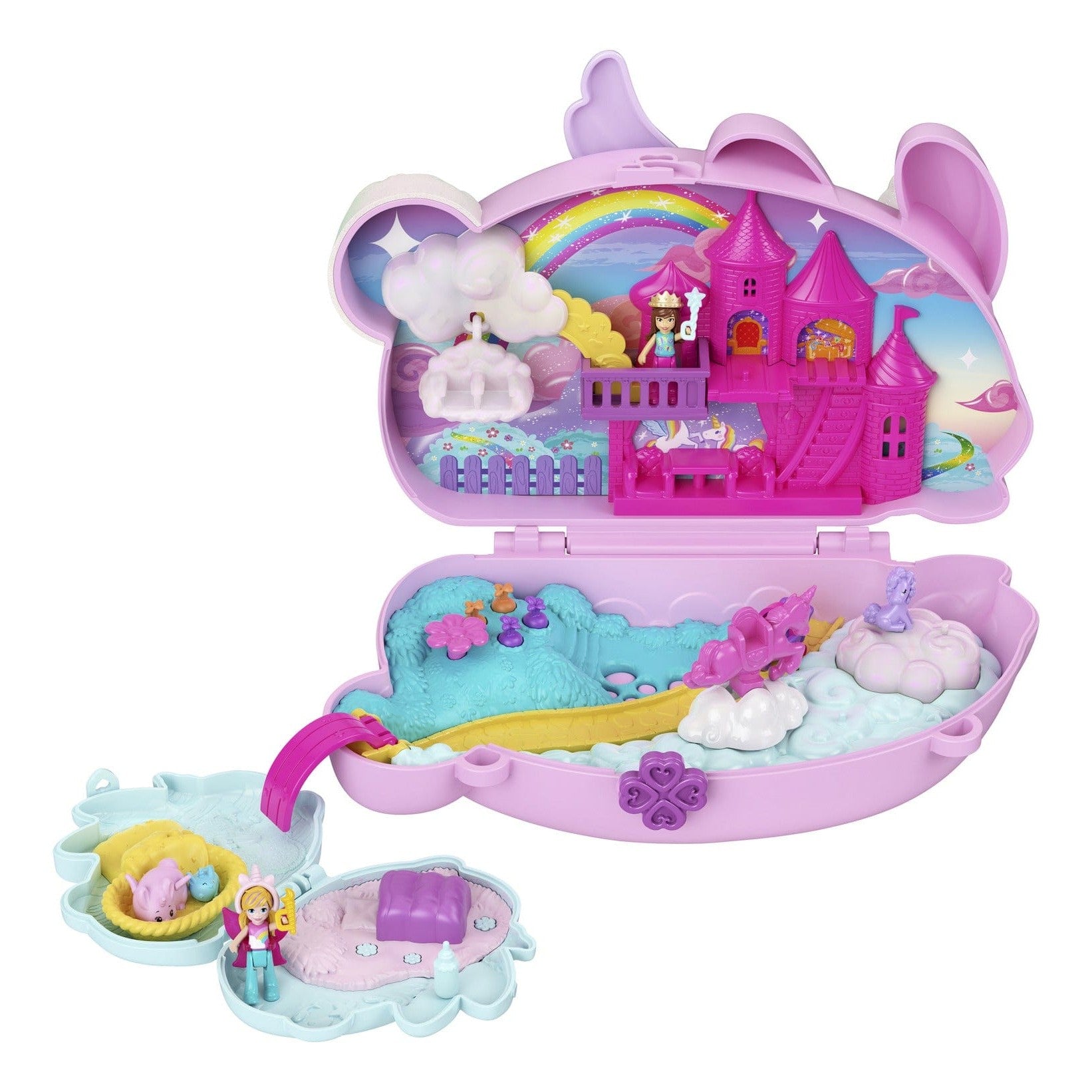 Polly Pocket Large Wearable Compact Bunny Toy for Creative Imaginative Play 194735305599