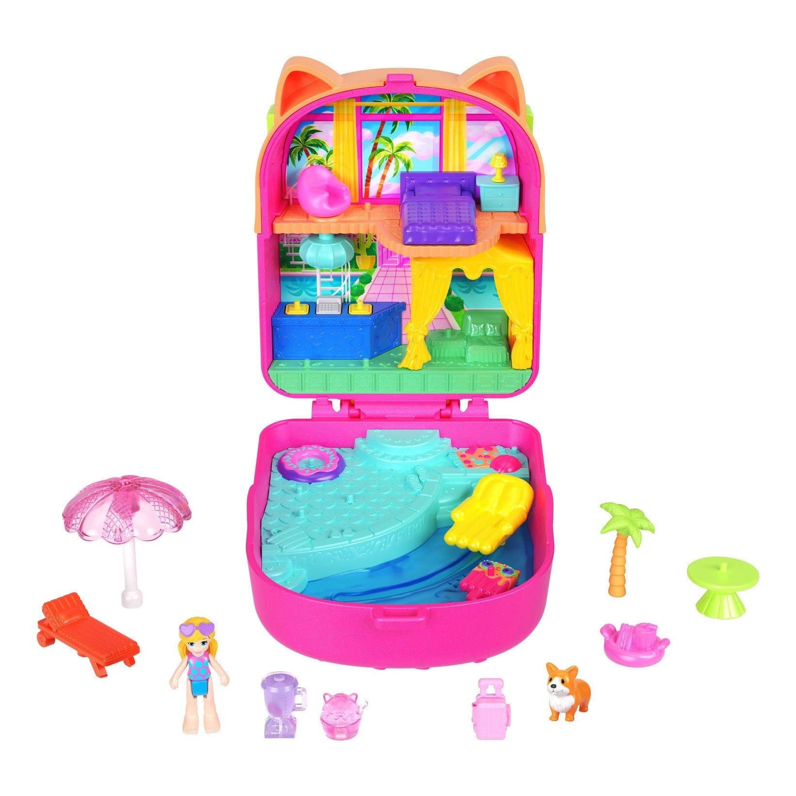 Polly Pocket Pocket World Kitty Pops Compact 194735267019