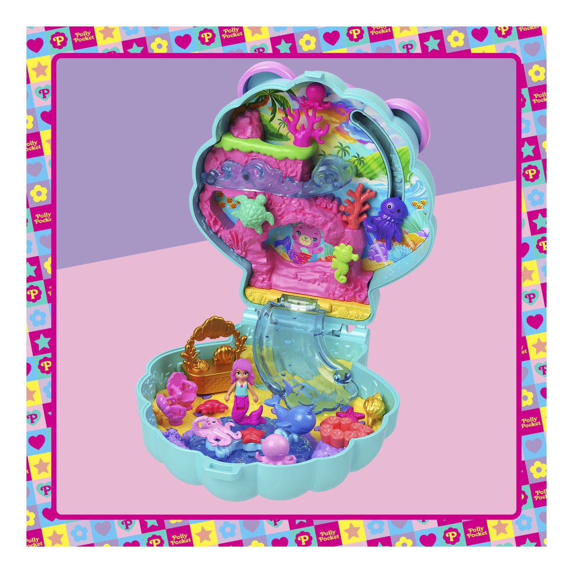 Polly Pocket Pocket World Mermaid Bear Compact