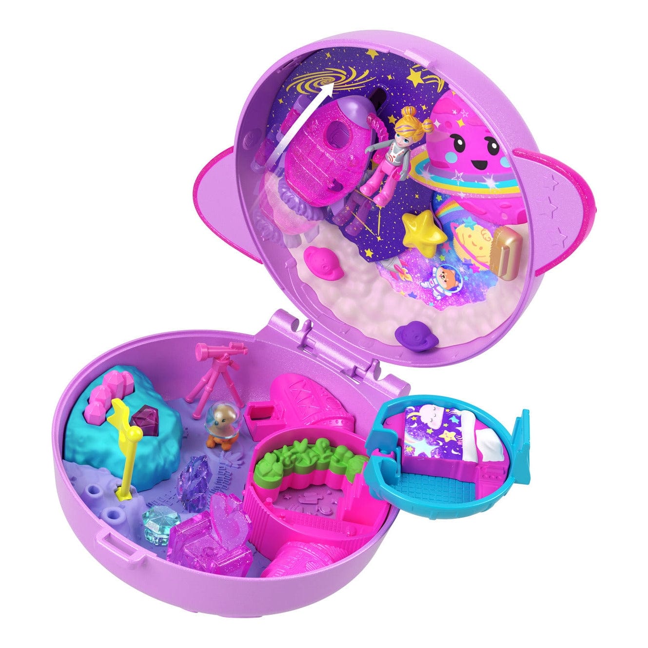 Polly Pocket Pocket World Outer Space Compact Toy from Mattel 194735267088