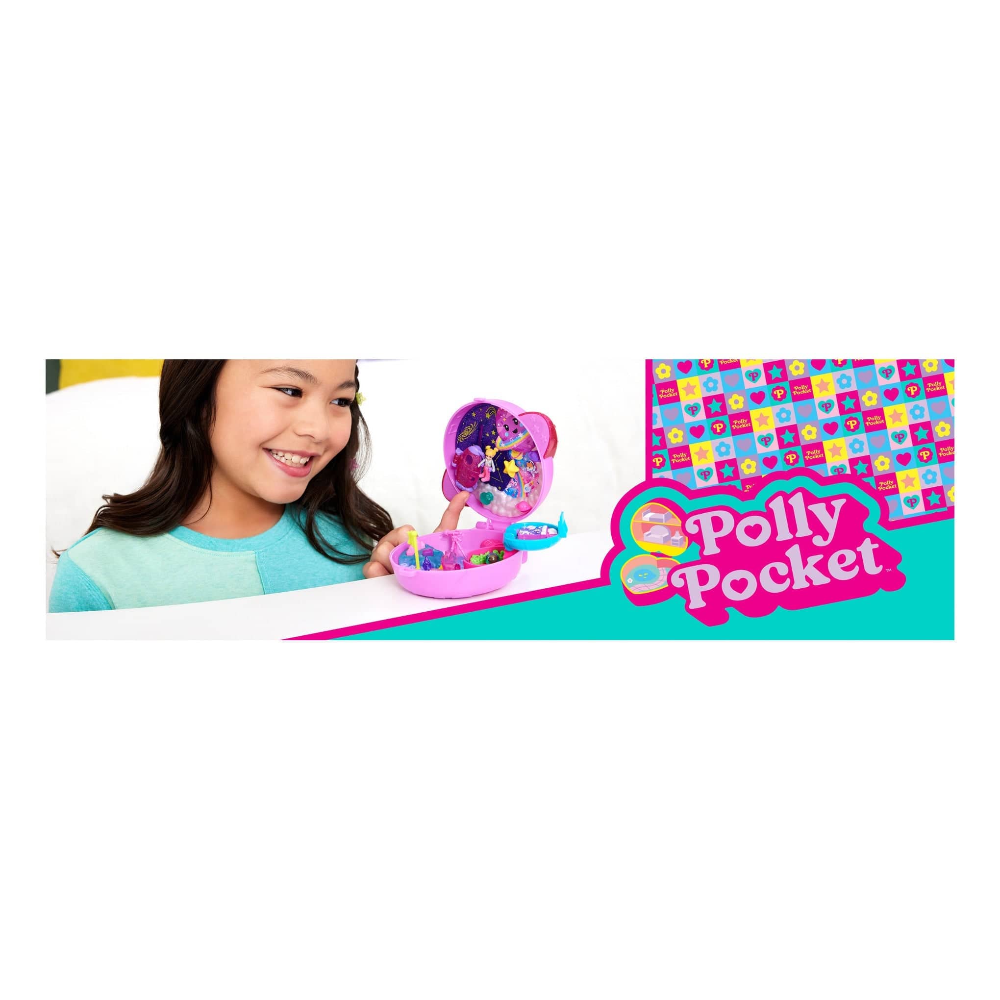 Polly Pocket Pocket World Outer Space Compact Toy from Mattel 194735267088