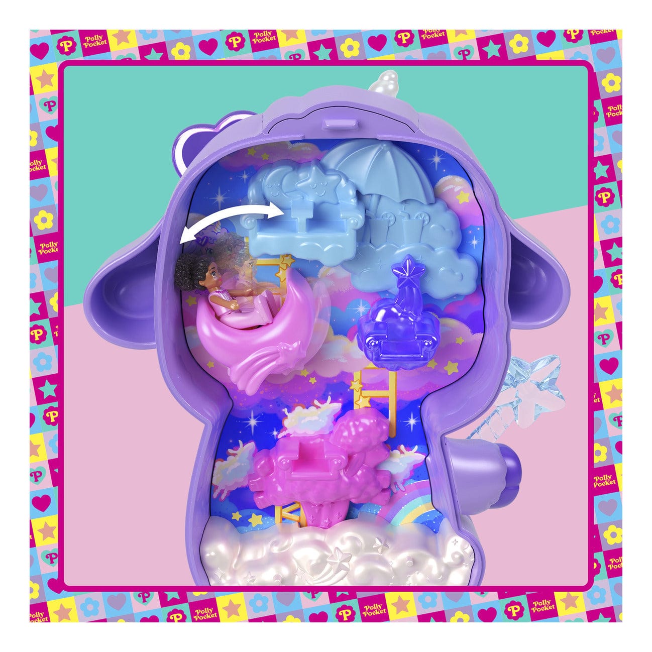 Polly Pocket Pocket World Uni Lamb Compact 194735267033