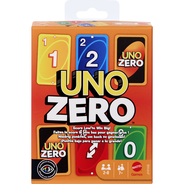 Uno Zero Card Game by Mattel for Family Fun and Entertainment 194735331857