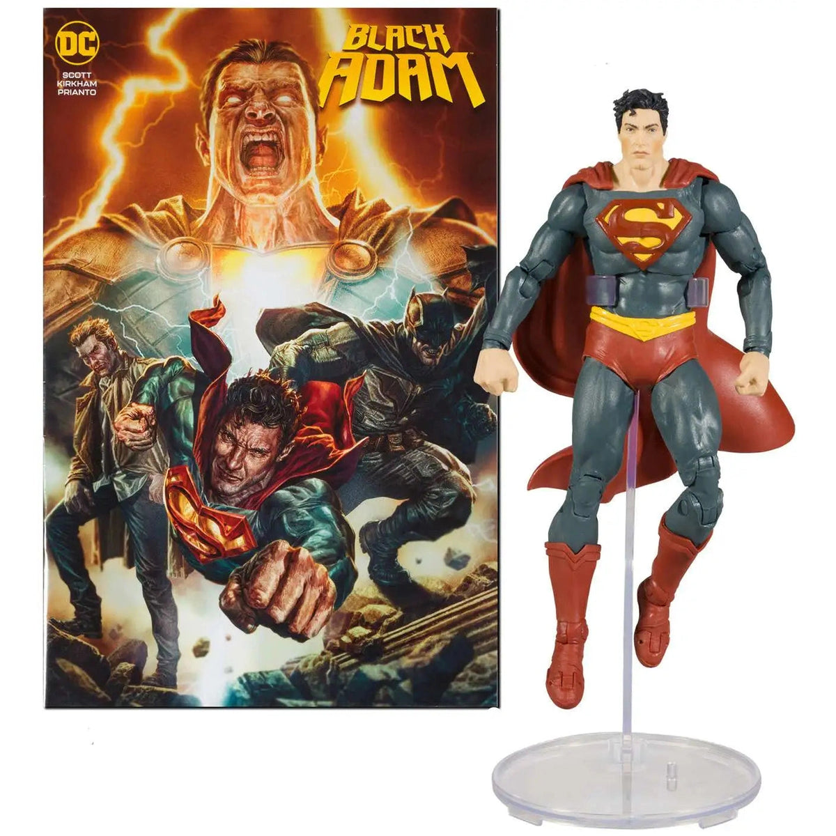 McFarlane Toys DC Page Punchers Superman 7-Inch Action Figure with Black Adam Comic