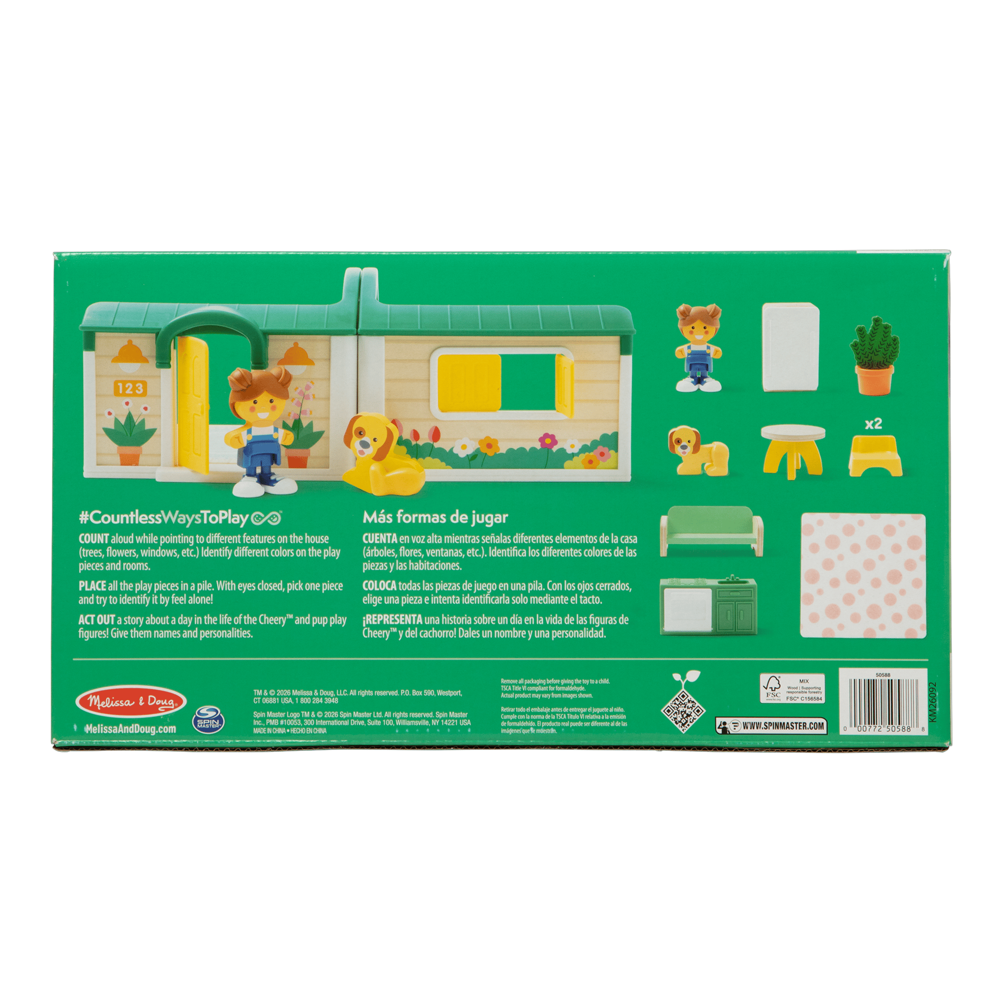 Melissa & Doug Cheery Lane House Wooden Play Set with Figures