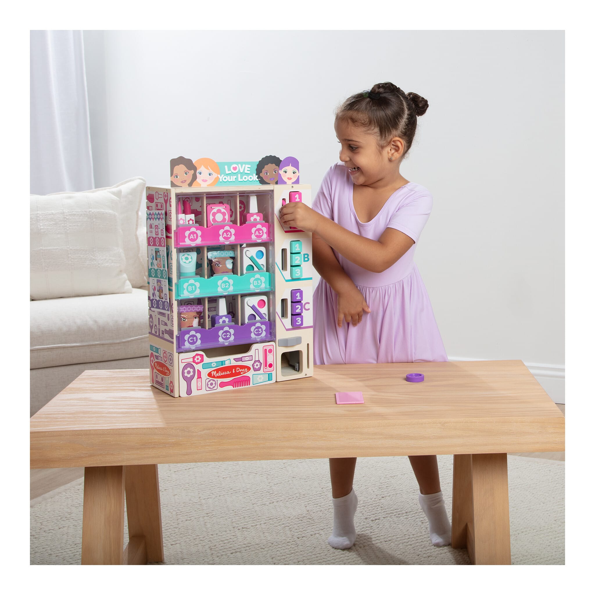 Melissa & Doug Sort, Stock & Select Beauty Kiosk Play Set 681147009493