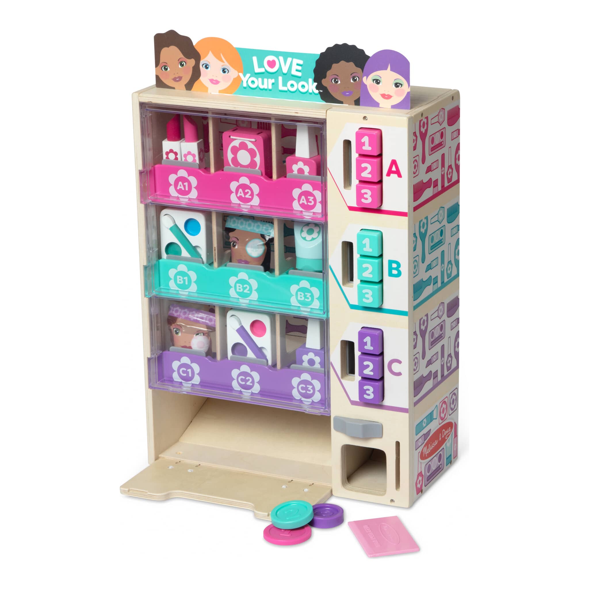 Melissa & Doug Sort, Stock & Select Beauty Kiosk Play Set 681147009493