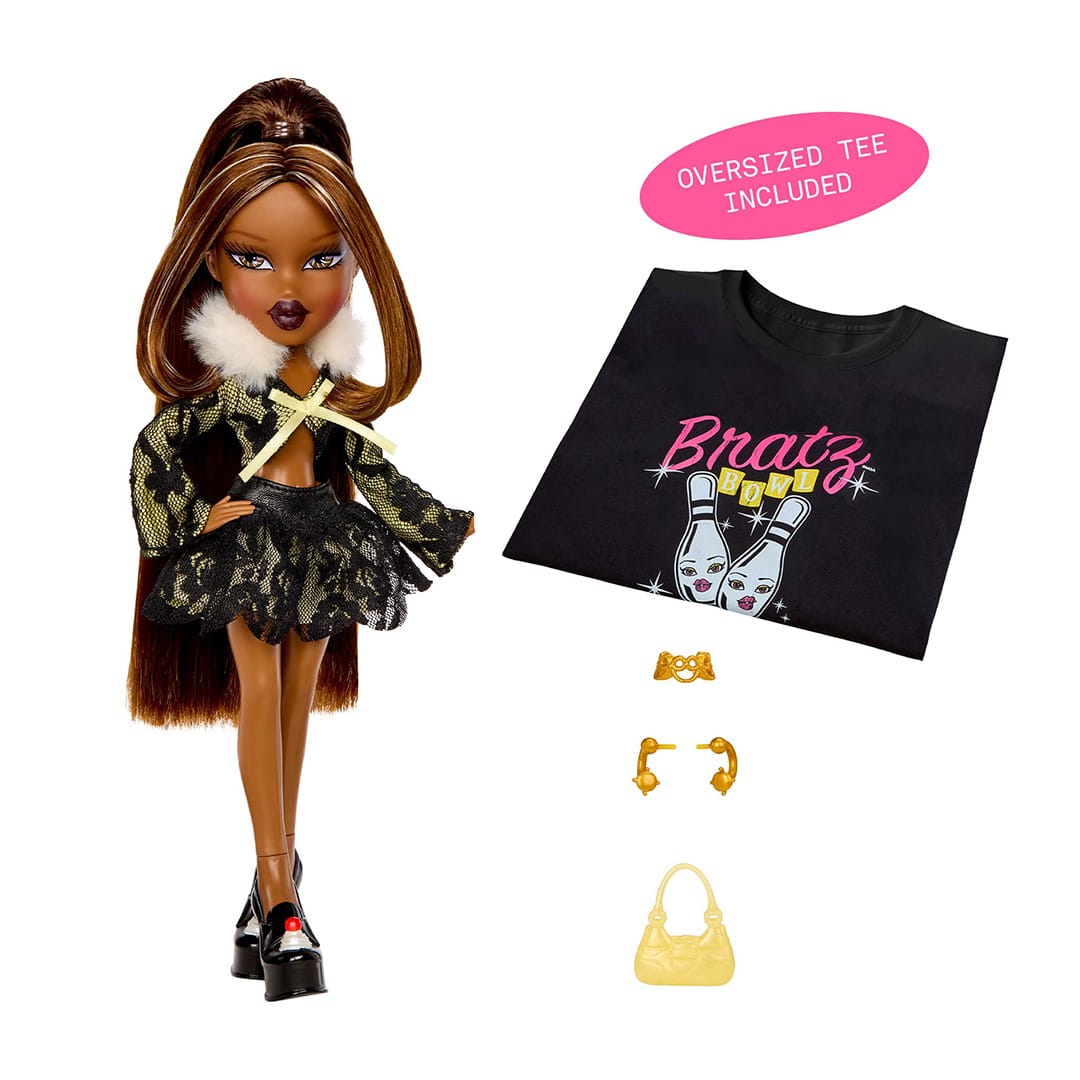 Bratz Stylin’ Birthdayz Sasha Fashion Doll with Customisable T-Shirt 35051596042