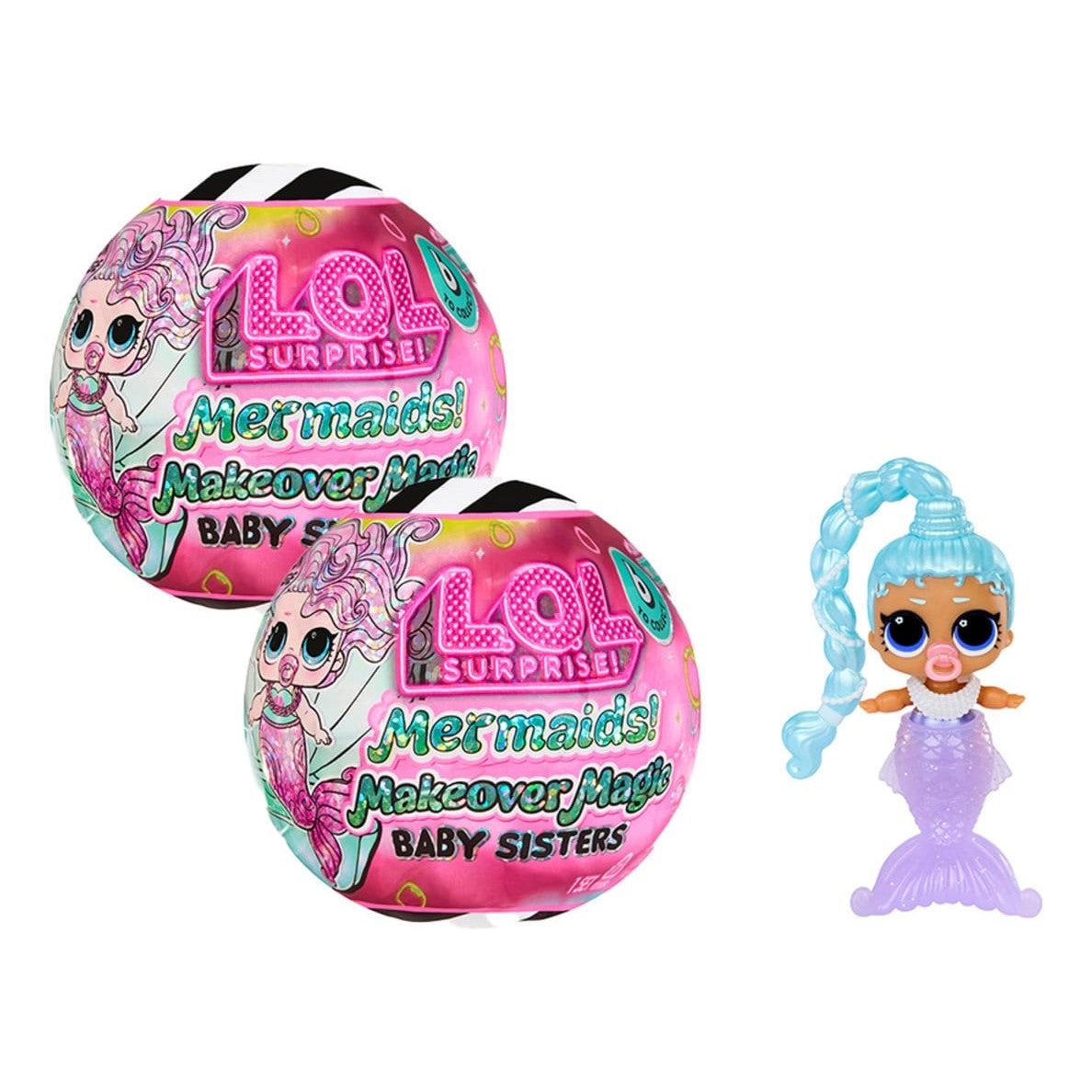 L.O.L. Surprise! Mermaids Makeover Magic Baby Sisters 2-Pack