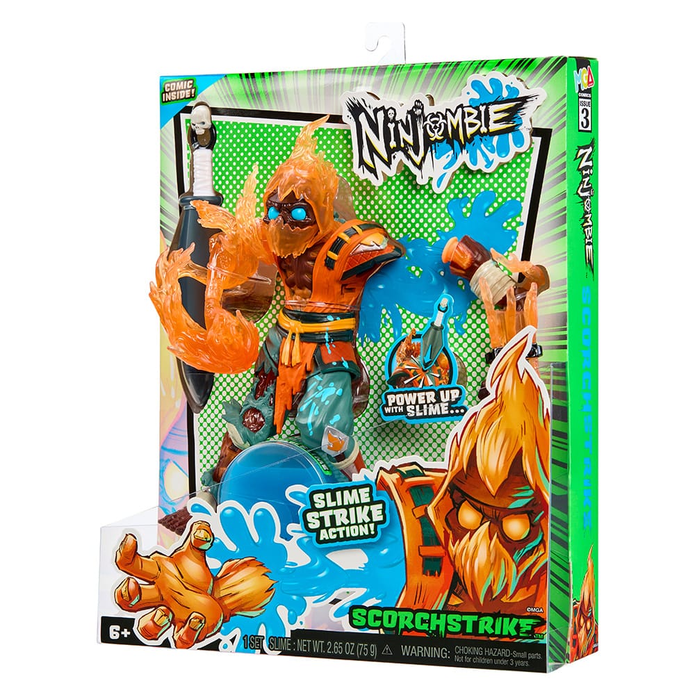 Ninjombie Scorchstrike Slime Action Figure