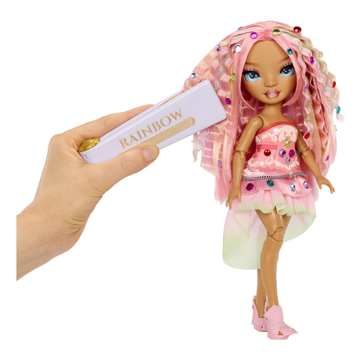 Rainbow High Be Dazzling Adeline Rose Fashion Doll with Bedazzler Tool and Gems 35051597797