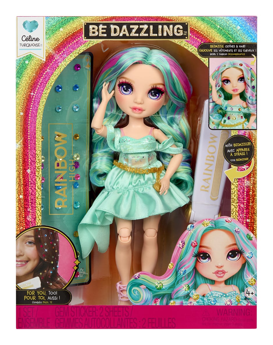 Rainbow High Be Dazzling Celine Turquoise Fashion Doll with Bedazzling Tool 35051597827