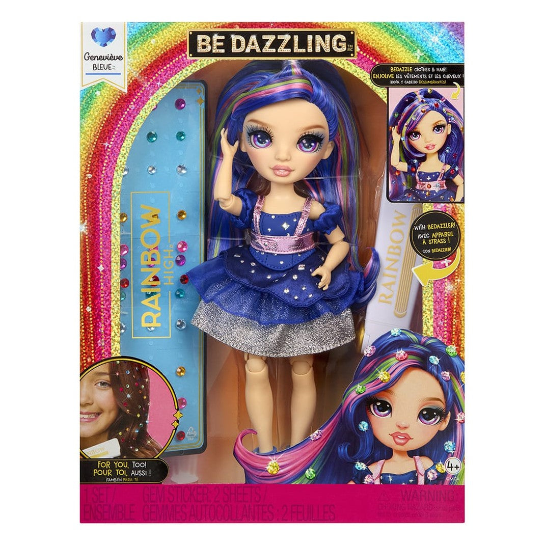 Rainbow High Be Dazzling Genevieve Bleue Fashion Doll with Bedazzling Tool 35051597810