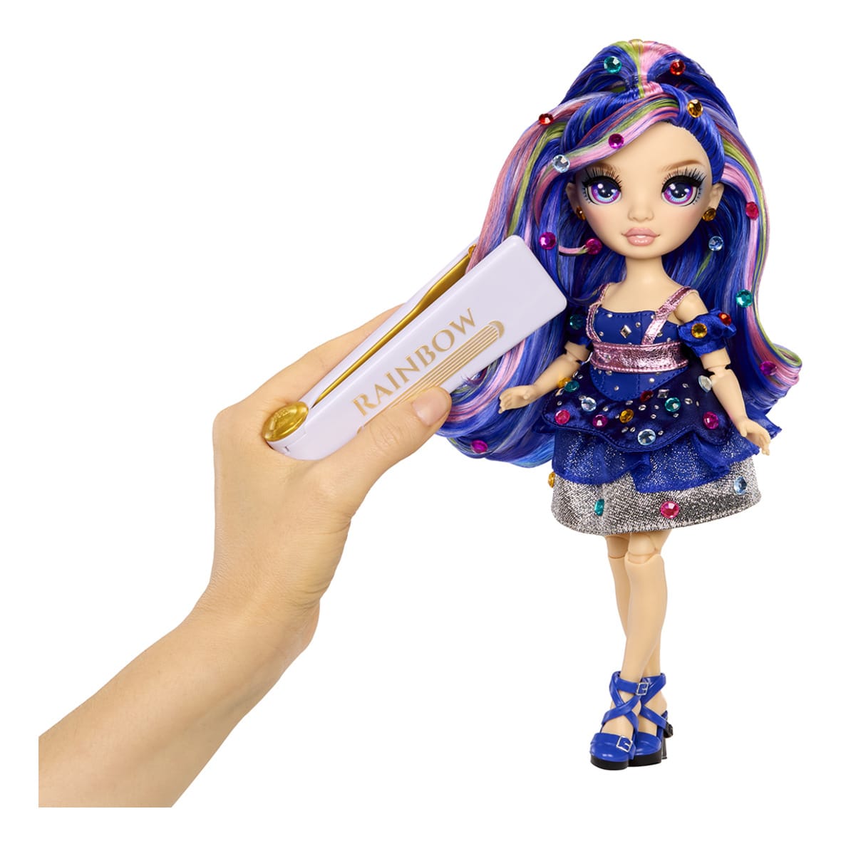 Rainbow High Be Dazzling Genevieve Bleue Fashion Doll with Bedazzling Tool 35051597810