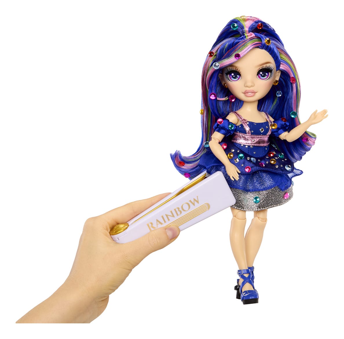 Rainbow High Be Dazzling Genevieve Bleue Fashion Doll with Bedazzling Tool 35051597810