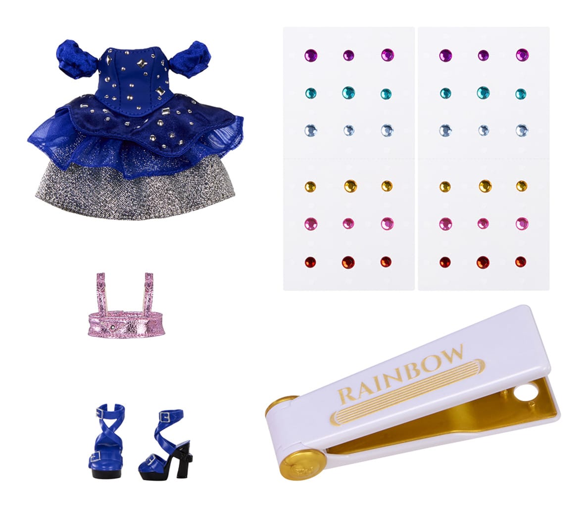 Rainbow High Be Dazzling Genevieve Bleue Fashion Doll with Bedazzling Tool 35051597810