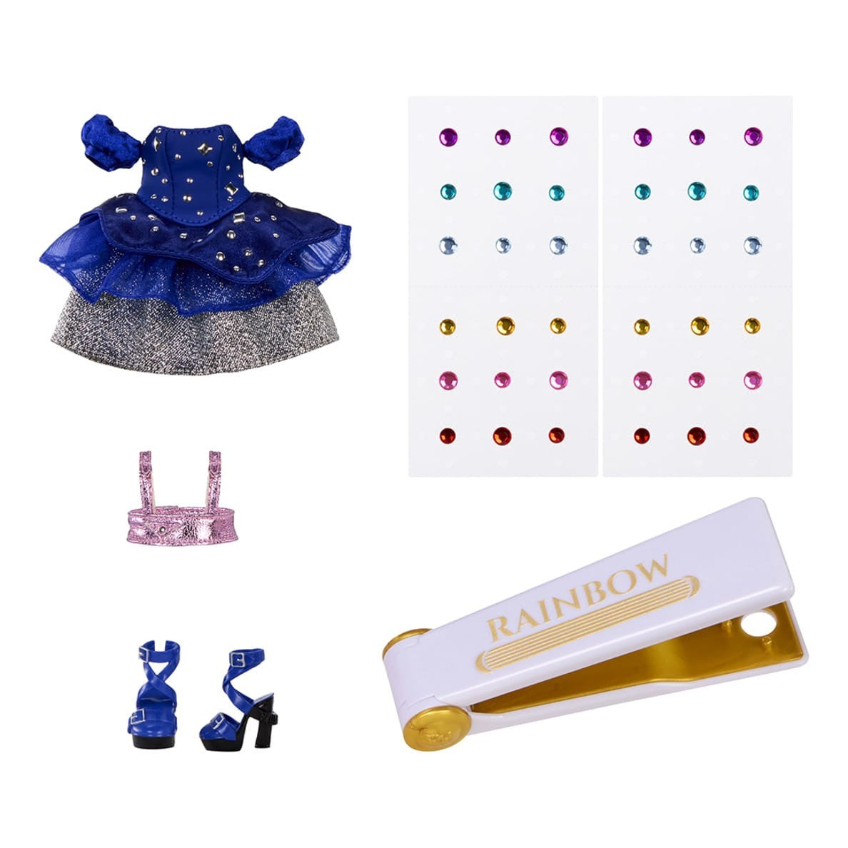 Rainbow High Be Dazzling Genevieve Bleue Fashion Doll with Bedazzling Tool 35051597810