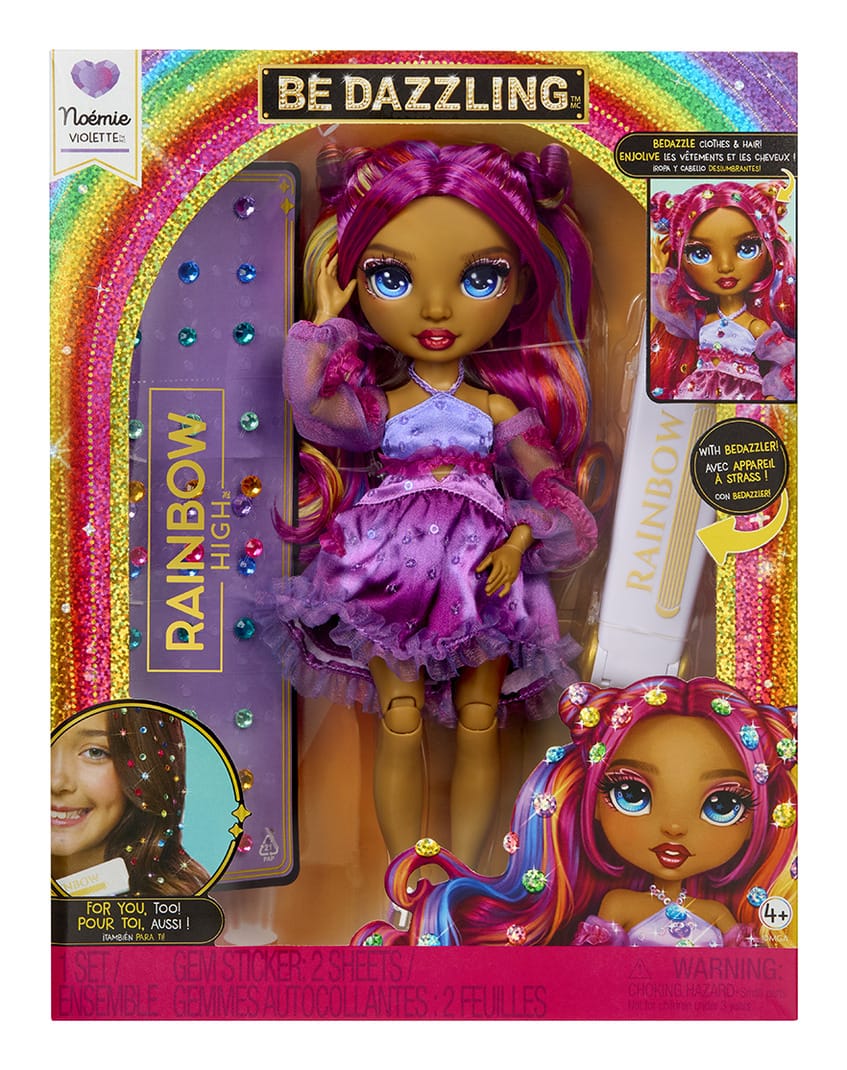 Rainbow High Be Dazzling Noémie Violette Purple Fashion Doll with Bedazzling Kit 35051597834