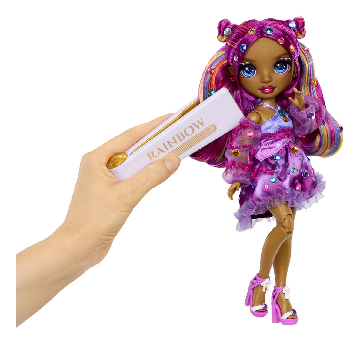 Rainbow High Be Dazzling Noémie Violette Purple Fashion Doll with Bedazzling Kit 35051597834