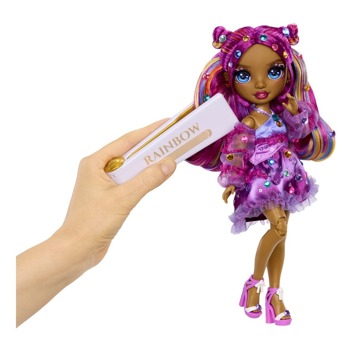 Rainbow High Be Dazzling Noémie Violette Purple Fashion Doll with Bedazzling Kit 35051597834