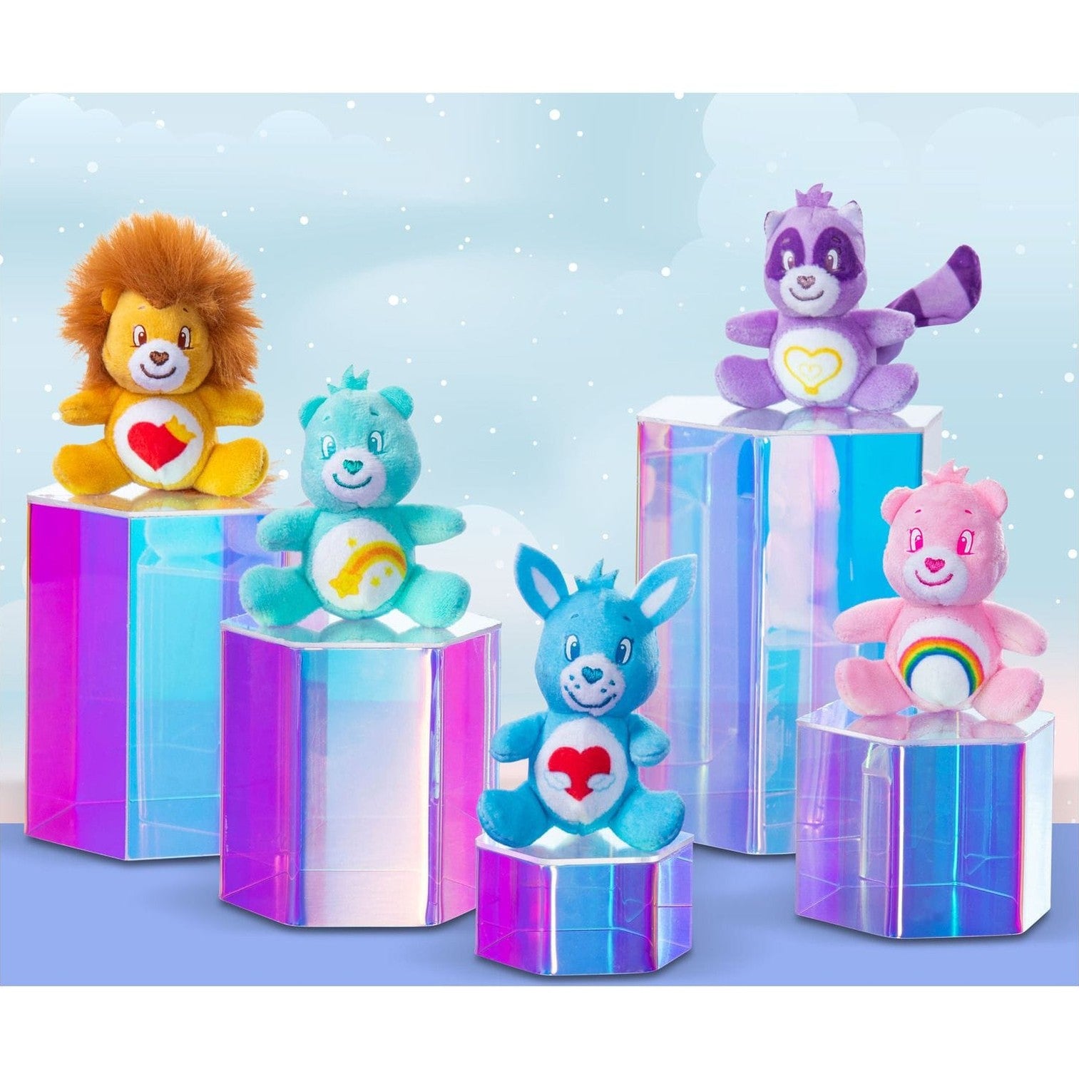 Micro Teenies Care Bears Classic Anniversary Edition Plush 5 Pack 885561002805
