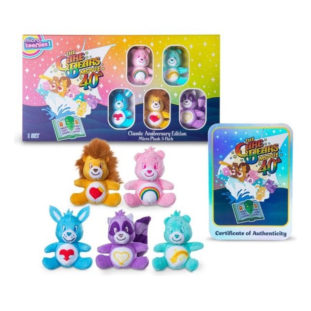 Micro Teenies Care Bears Classic Anniversary Edition Plush 5 Pack 885561002805