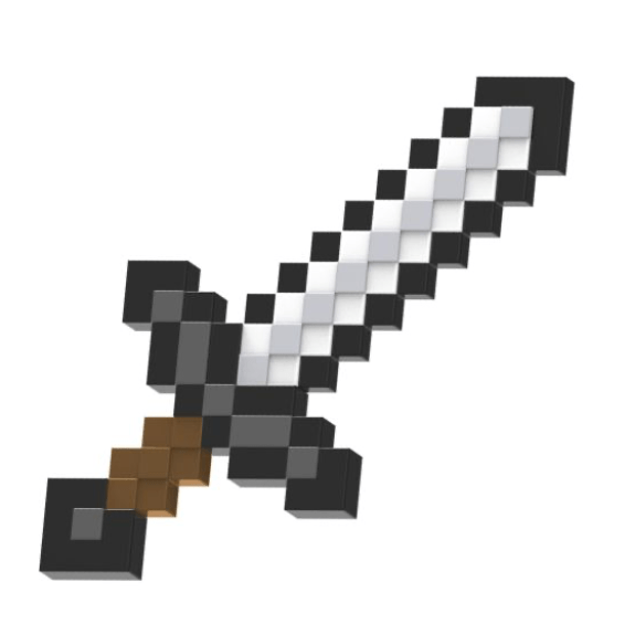 Transparent Minecraft Diamond Sword Png - Iron Sword Minecraft