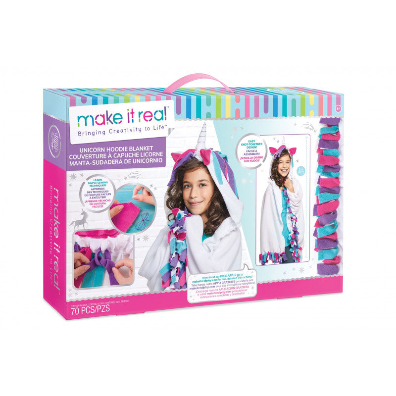 Make It Real Unicorn Hoodie Blanket Craft Kit