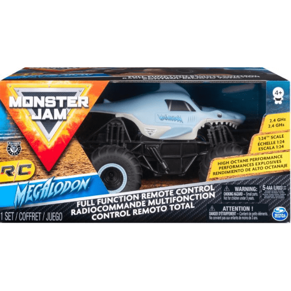 Monster Jam: 1:24 2.4 GHz Remote Control Megalodon 778988548790