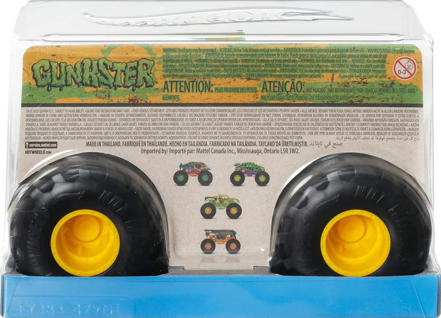 Hot Wheels Monster Trucks 1:24 - Gunkster 194735384709