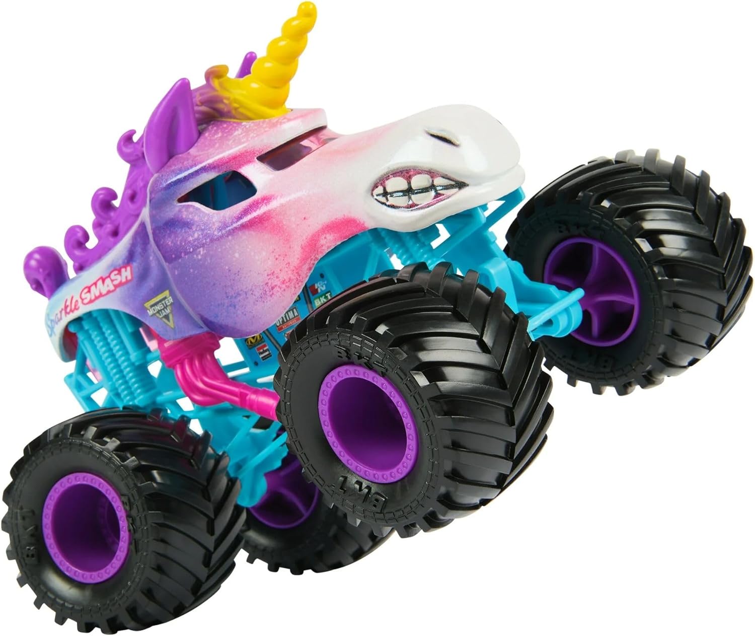 Monster Jam Die-Cast Vehicle 1:24 Scale - Sparkle Smash 778988141137