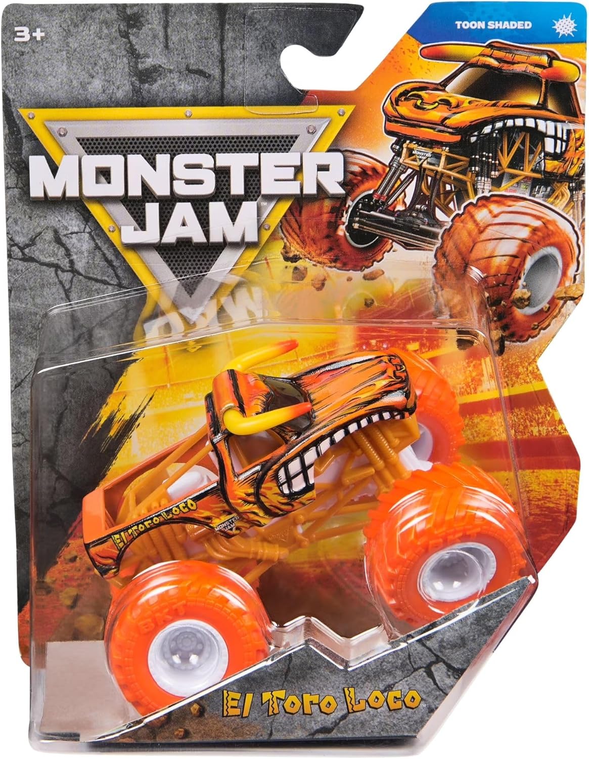 Monster Jam Die-Cast Vehicle 1:64 Scale -Series 45 - Toon Shaded - El Toro Loco 778988553480