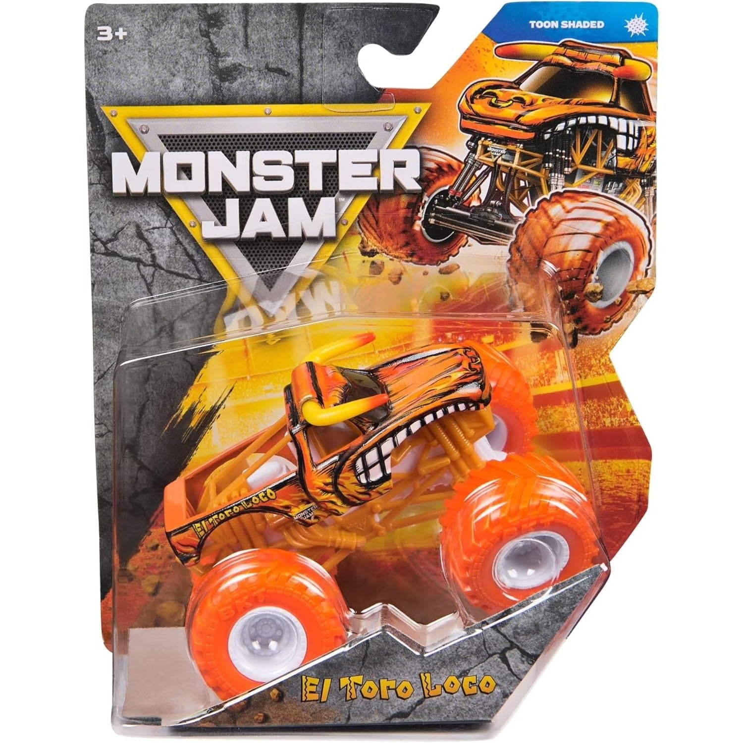 Monster Jam Die-Cast Vehicle 1:64 Scale -Series 45 - Toon Shaded - El Toro Loco 778988553480