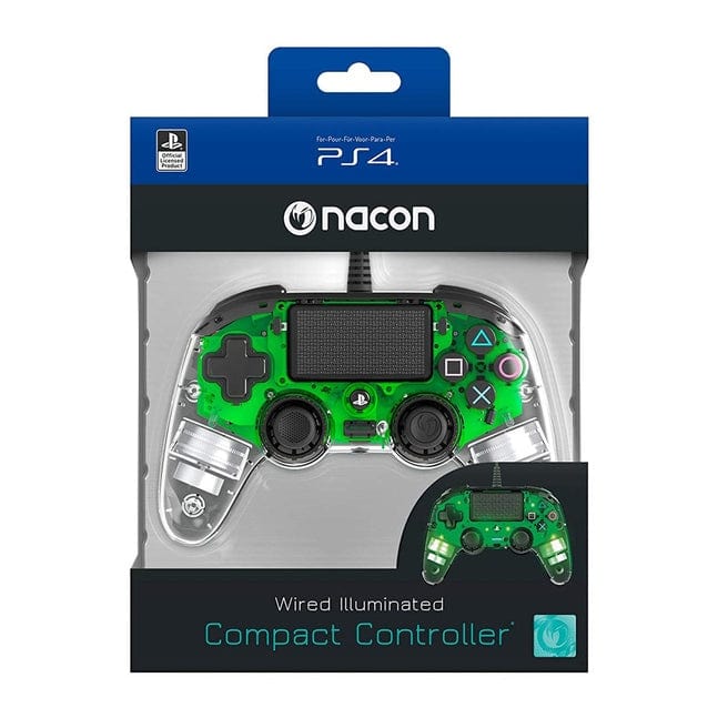NACON PS4 COMPACT CTRL GRN LE 3499550360868