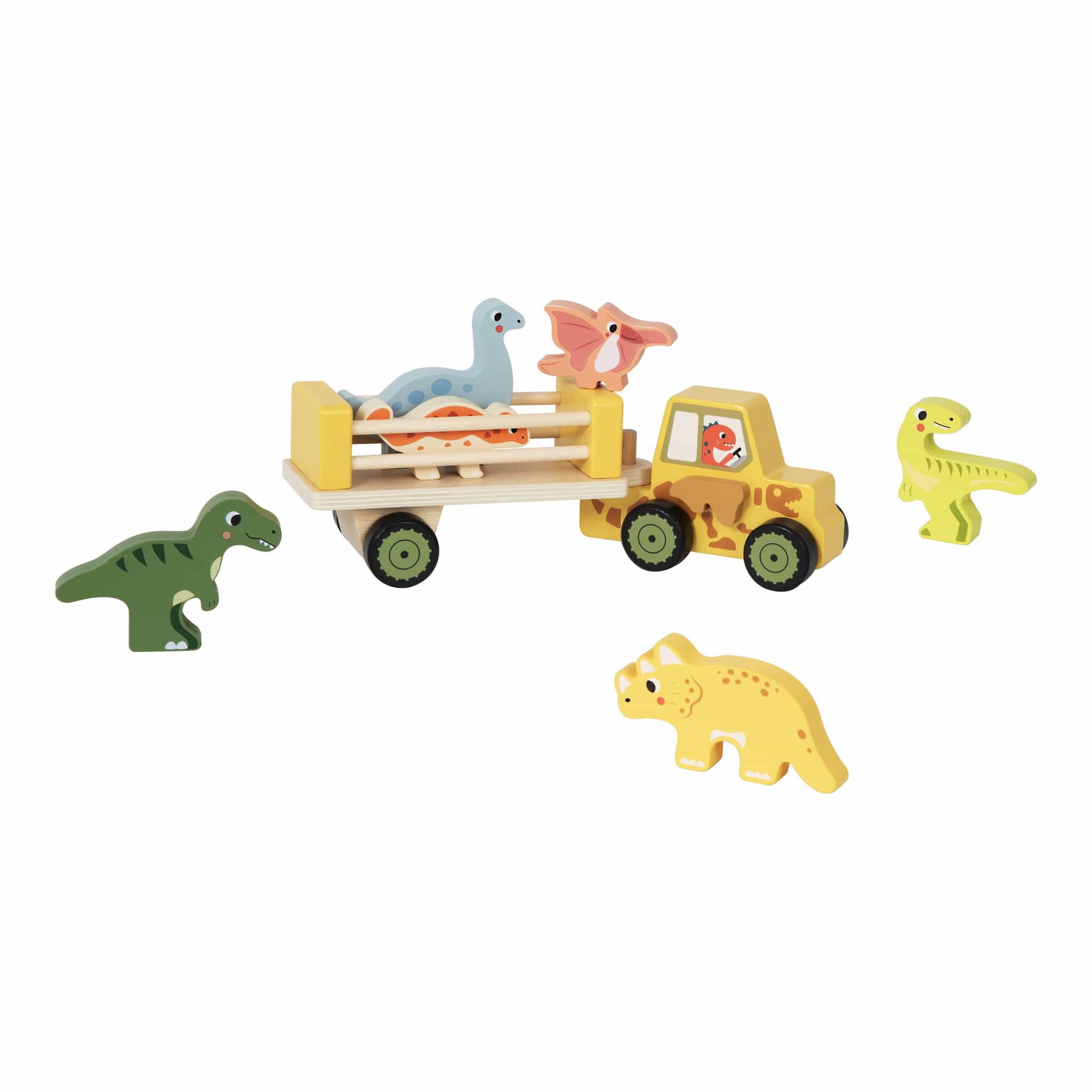Wooden Dinosaur Jeep