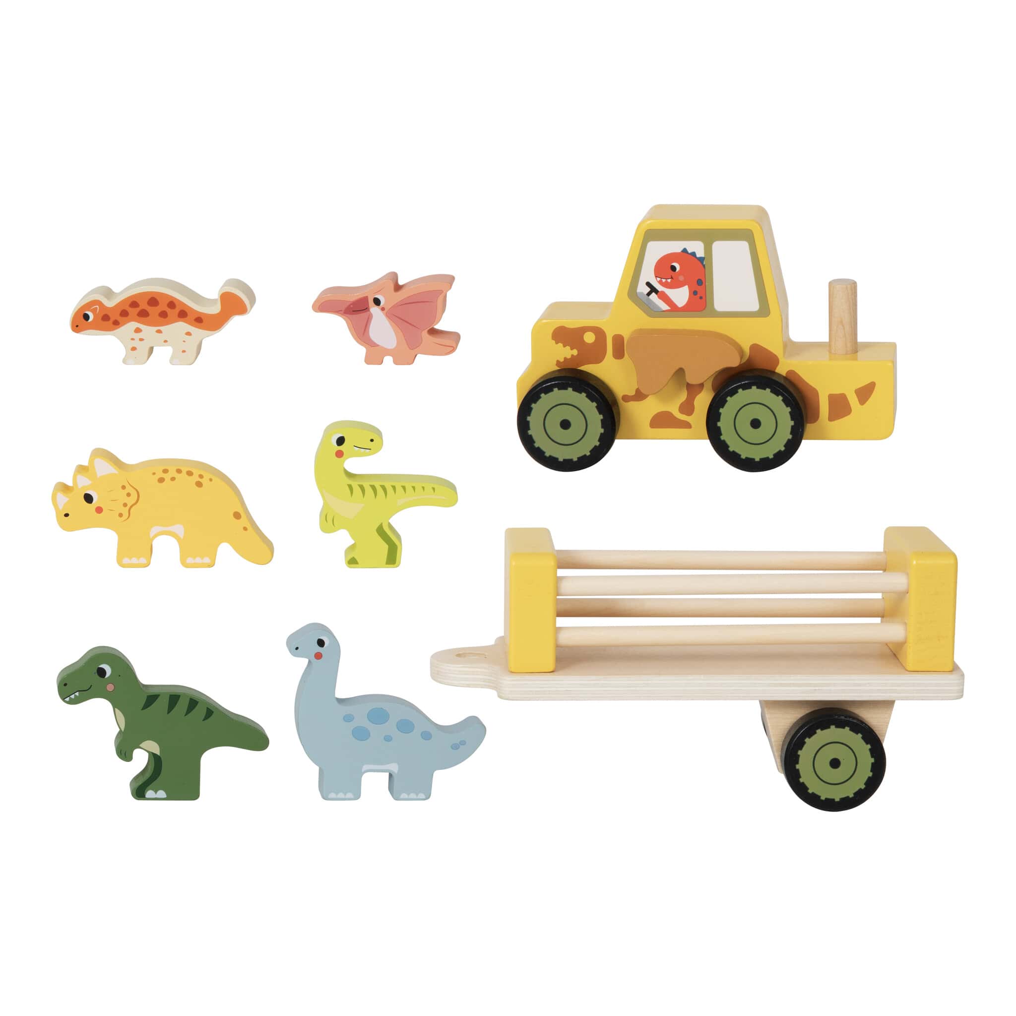 Wooden Dinosaur Jeep