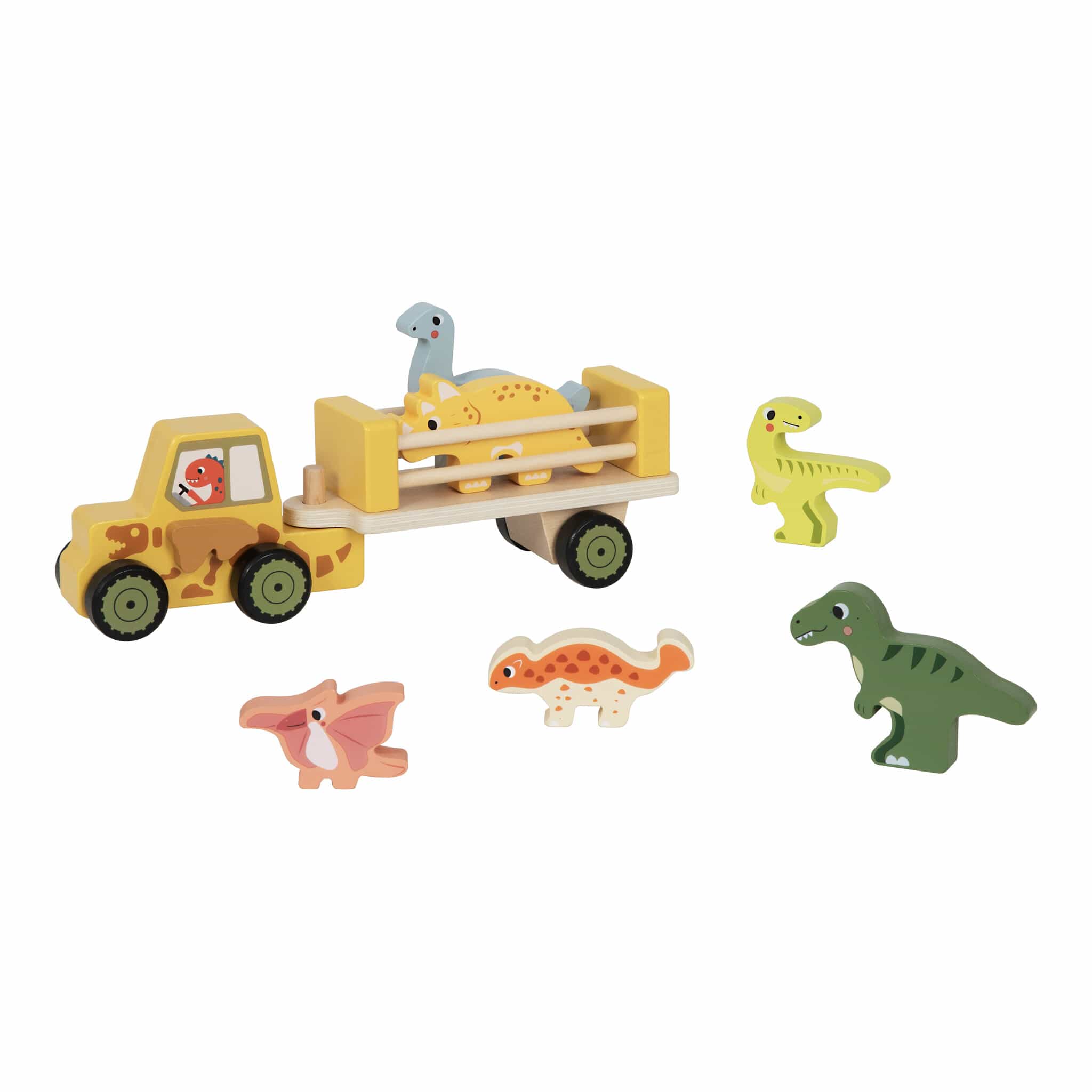 Wooden Dinosaur Jeep