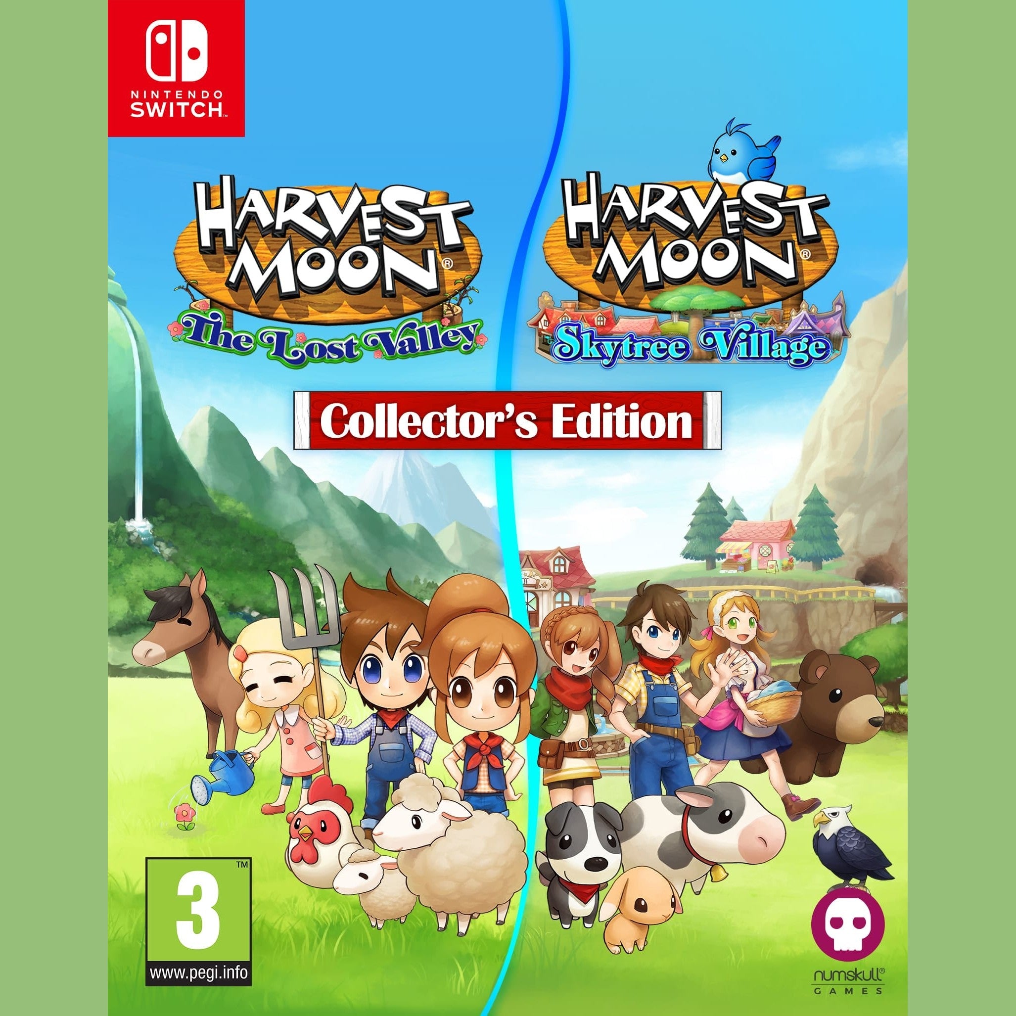Harvest Moon The Lost Valley and Skytree Village Collector's Edition - Nintendo Switch (Game Cartridge) 5060997483519