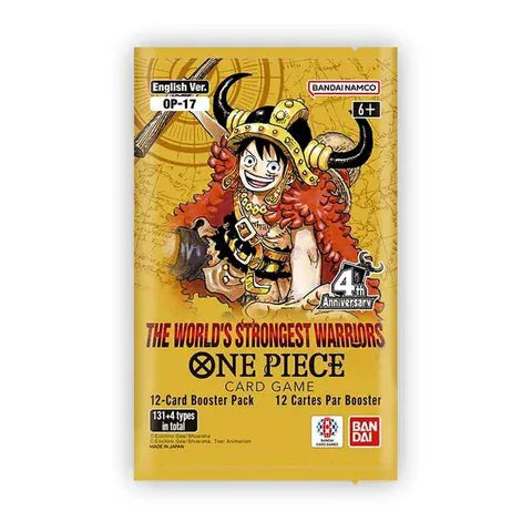 Bandai One Piece Card Game OP-17 The World's Strongest Warriors Booster Pack – 12 Cards (1 Booster Pack Selected at Random) 810199501963