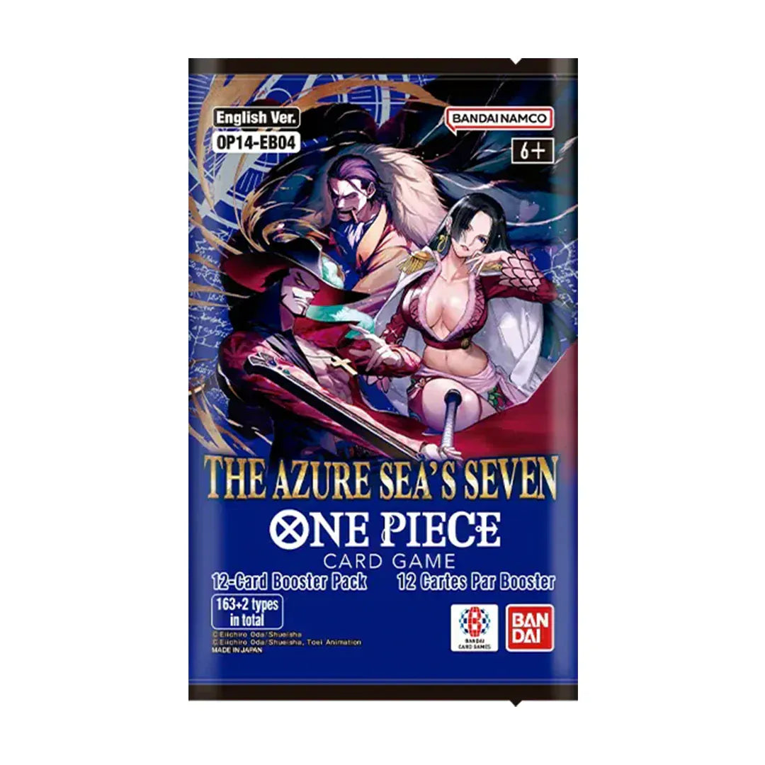 One Piece - OP-14 The Azure Sea's Seven Booster Box (24 Booster Packs) 810158836396