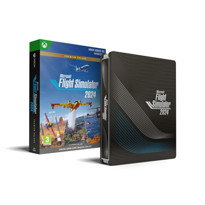 Microsoft Flight Simulator 2024 Premium Deluxe SteelBook Edition for Xbox Series X|S & Windows (Disc)