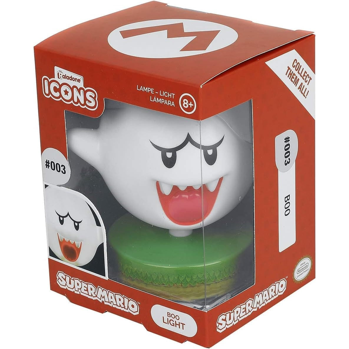 Paladone - Super Mario Bros. Boo Ghost 3D Night Light 5055964717841