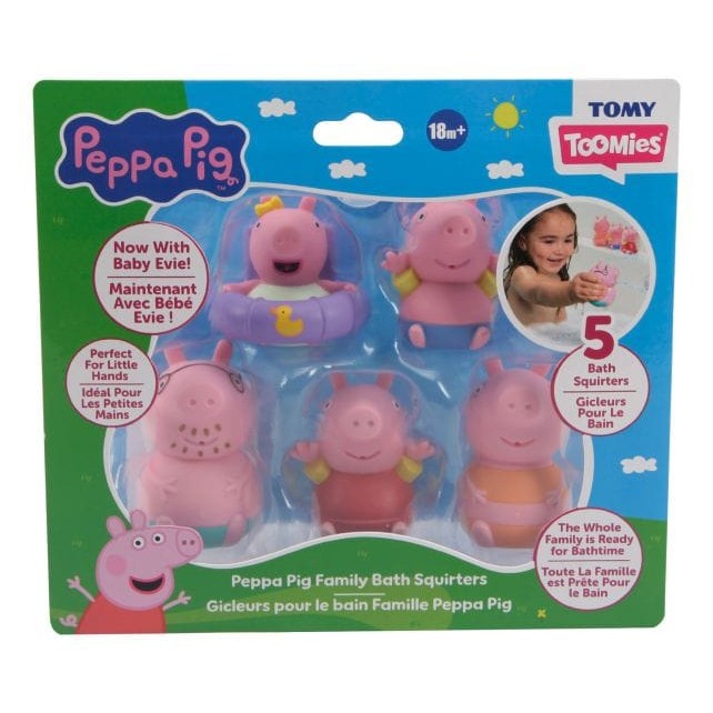 Toomies Peppa & Family 5 Bath Squirters 5011666739239