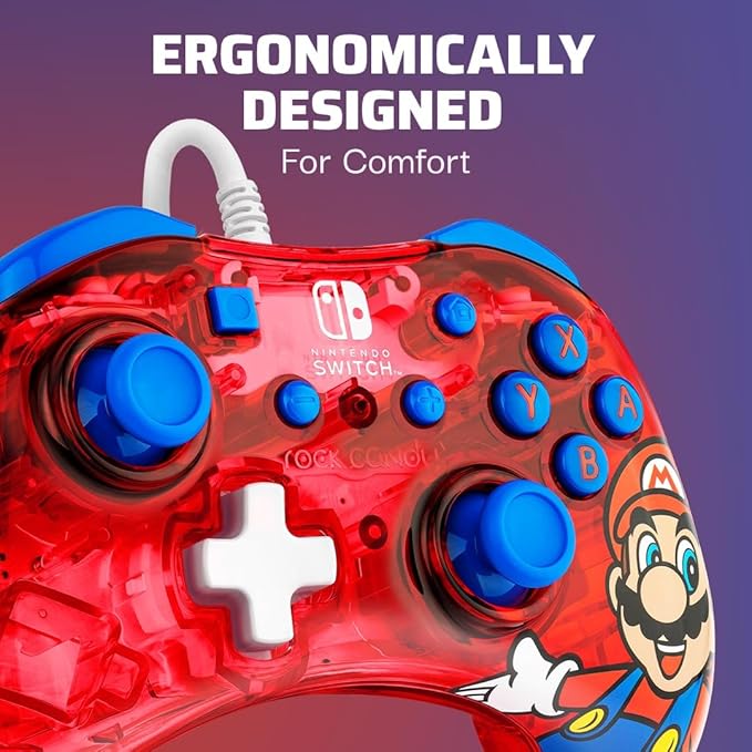 PDP Rock Candy Wired Controller - Mario - Nintendo Switch 0708056068295