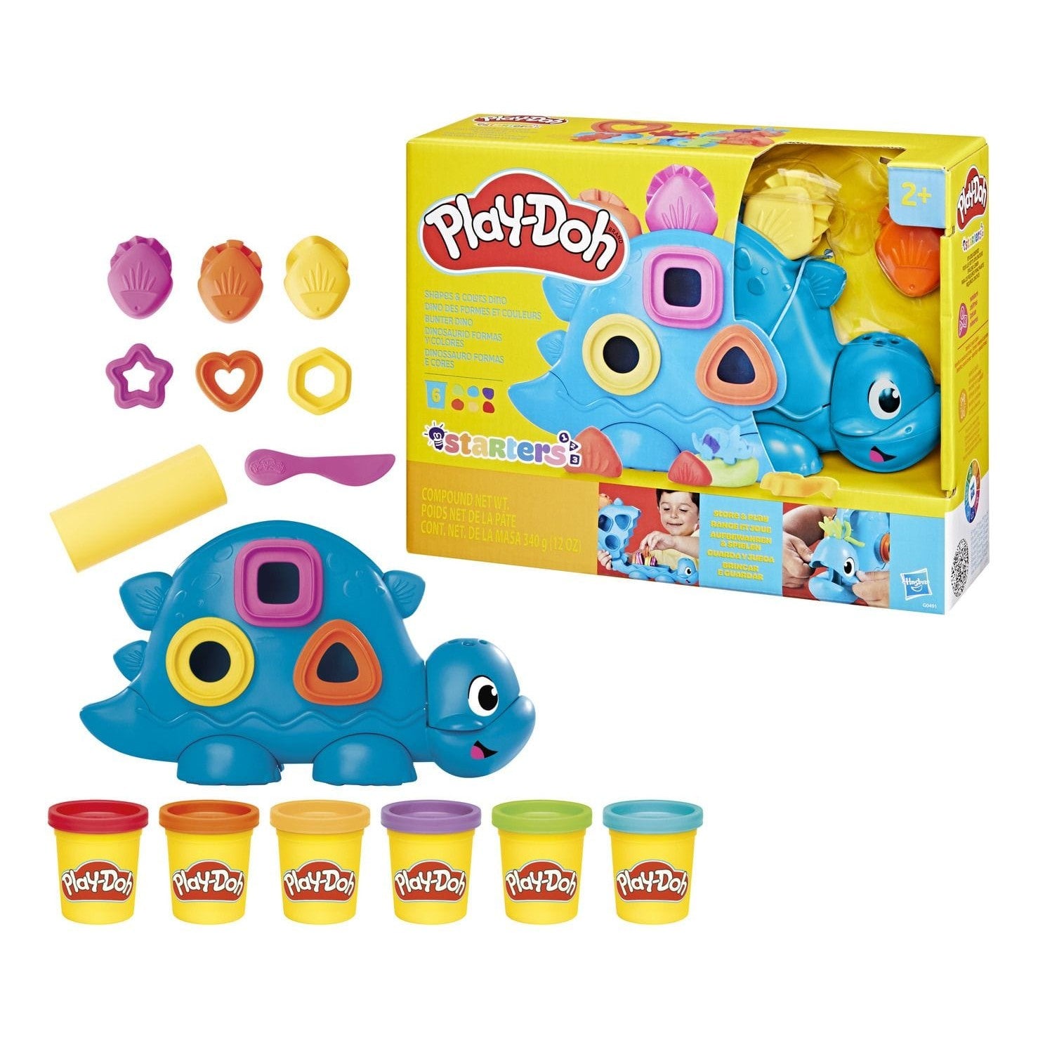Play-Doh Shapes and Colours Dino 5010996299918