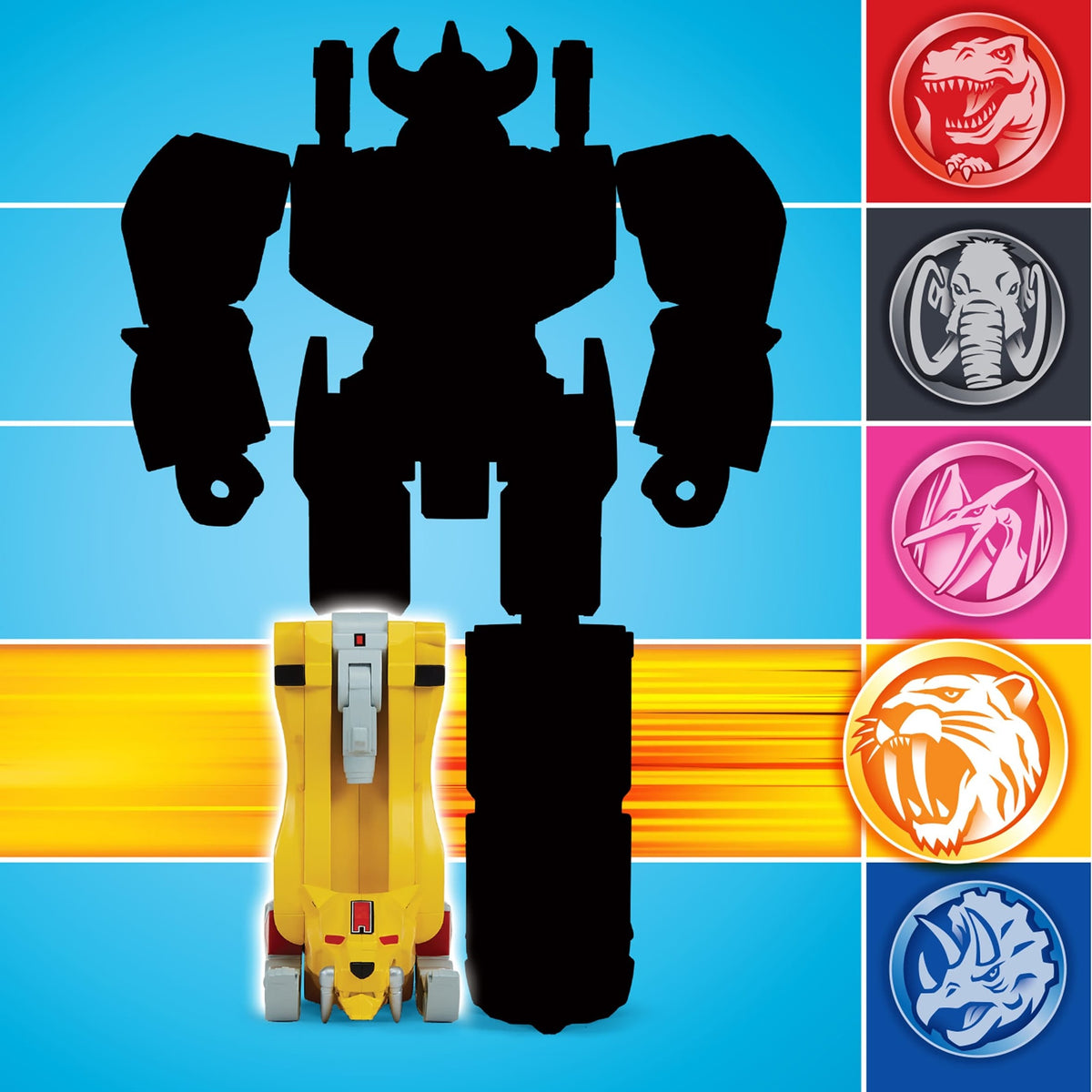 Power Rangers Mighty Morphin Re-Ignition Sabertooth Tiger Combinable Dinozord 43377686026